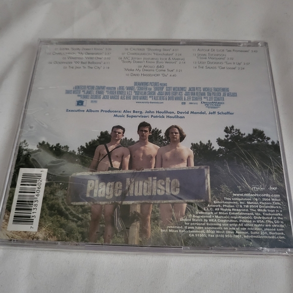 NWT Sealed Eurotrip Motion Picture Soundtrack Audio CD Rare - Picture 3 of 4